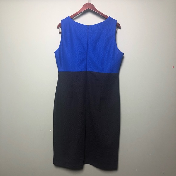 Dress and Jacket Two Piece Set Blue and Plaid - Picture 4 of 8